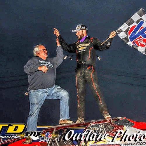 PenskeShocks's tweet photo. Congratulations to #LarryWight and the entire Gypsum Racing team on winning the #SuperDirtWeek 200!  #racing #racecar #cars #motorsports #sports #fast #speed #speedway #winning https://t.co/7ZDXJmajzT