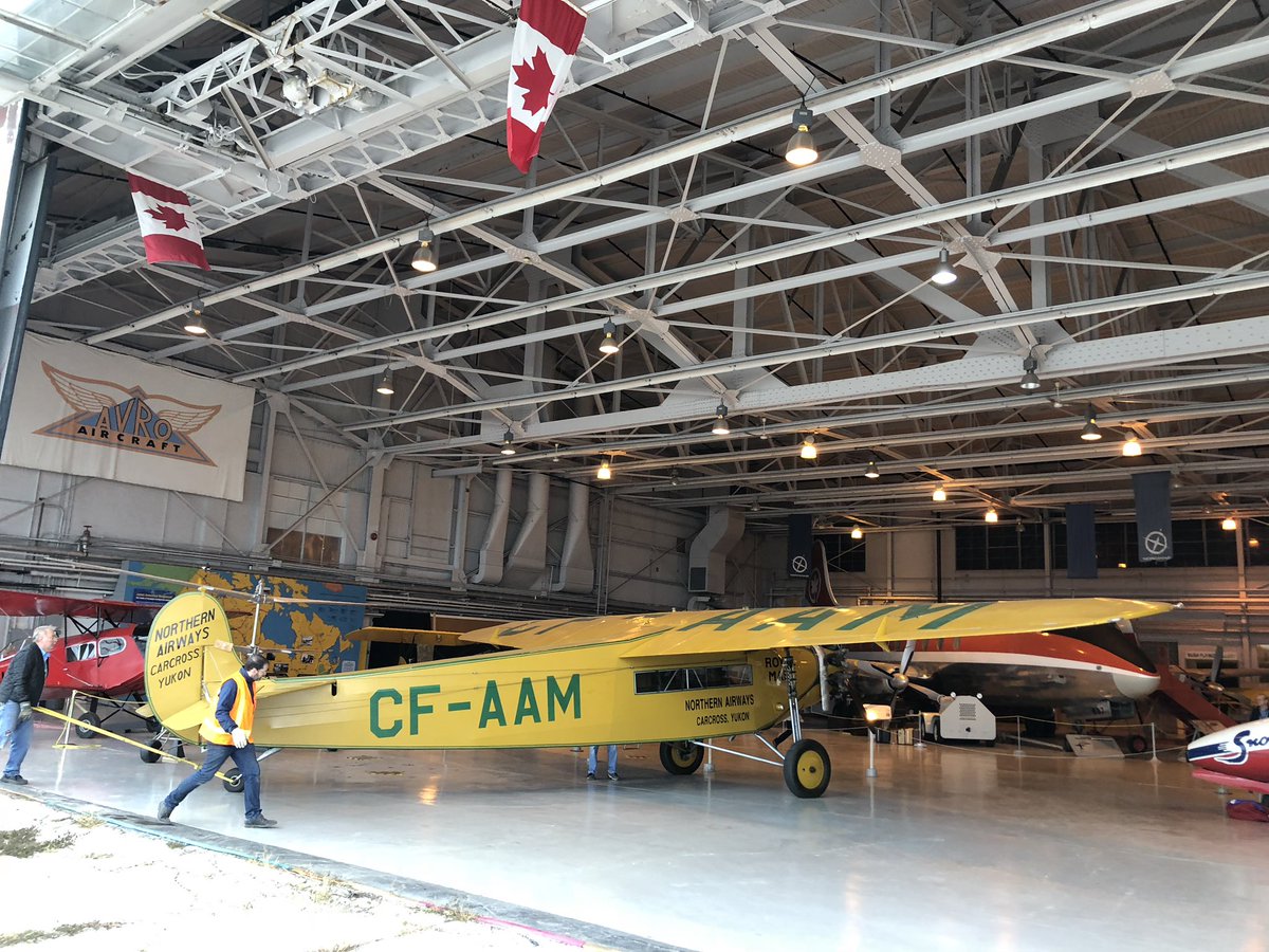 RoderLorne's tweet image. The exodus has begun!!!  The Royal Aviation Museum of Western Canada will be moving into storage, until the new building is finished.  Yesterday the Fokker Super “U” (CF-AAM) was carefully moved into storage. @HistoryoFlight @MuseumsManitoba @mbaerospace @manitobatourism