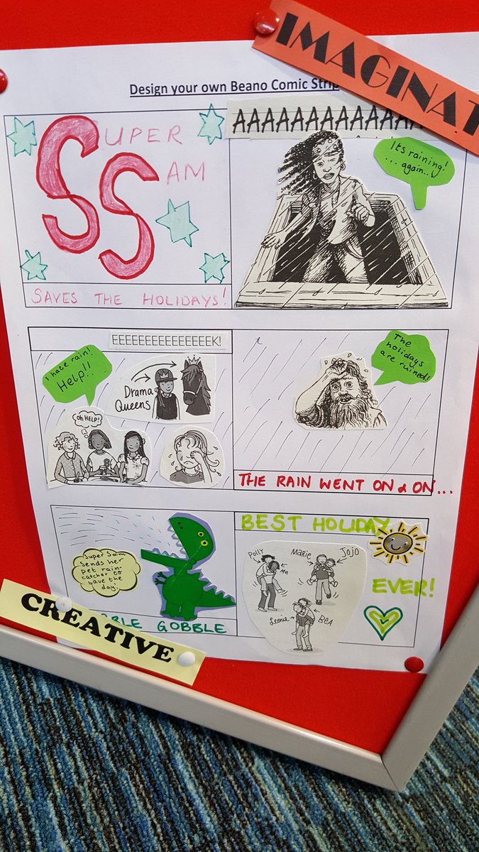 MersthamLibrary's tweet photo. #HalfTerm fun @MersthamLibrary Make a Comic Mon 22 Oct 12 to 2pm #free #creative #craftsforkids #loveyourlibrary #happyhubday #TellYourStory #comics https://t.co/w9G6HeUvEZ