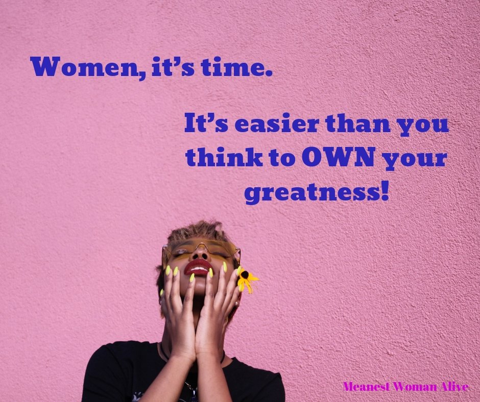 meanestwoman's tweet photo. Women, even though tough challenges await, we are mighty, and we will conquer! Let's teach our young girls that they have #kickassets and how to use them! #DayOfTheGirl https://t.co/9AdvFH7JZw