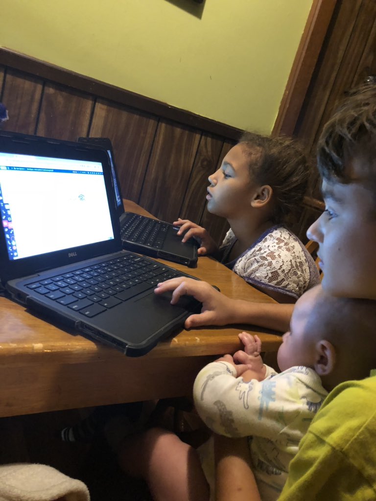 EppesAmanda's tweet image. Just working on our eLearning day assignments with little brother!!! 💻⛈👶🏻 #a5elearning