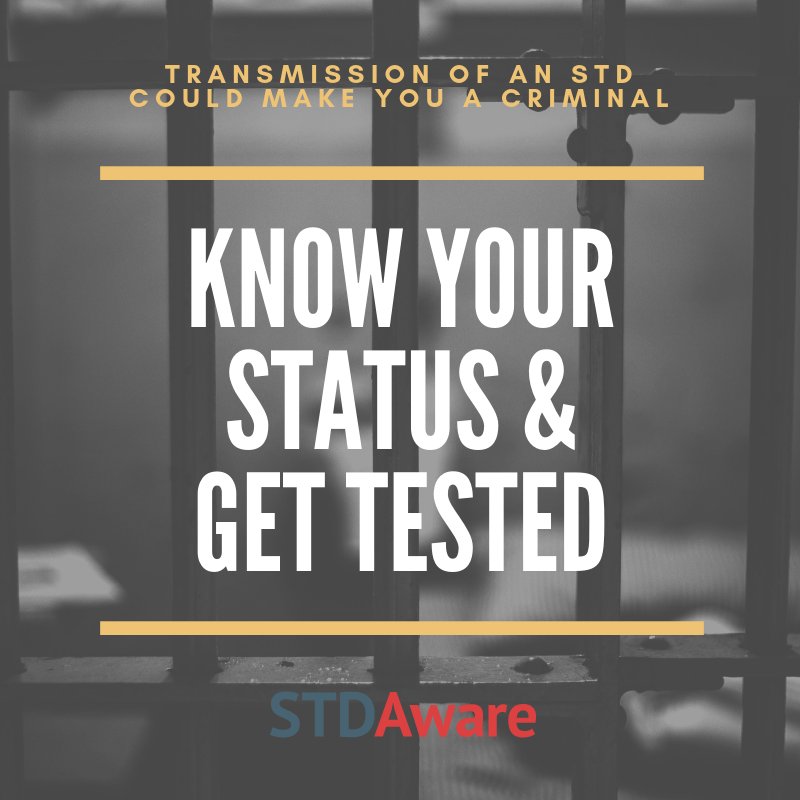 STDAware's tweet photo. The transmission of an STD could land you with hefty fines or jail time! Know the laws: https://t.co/YgCwCVJPA5

#getaware #stdaware #gettested #stdtested #stdrisk #stdfree 
#stdtest #sexualhealth #sexualawareness #staysexy #sexualwellness https://t.co/SEEc2gIJSq