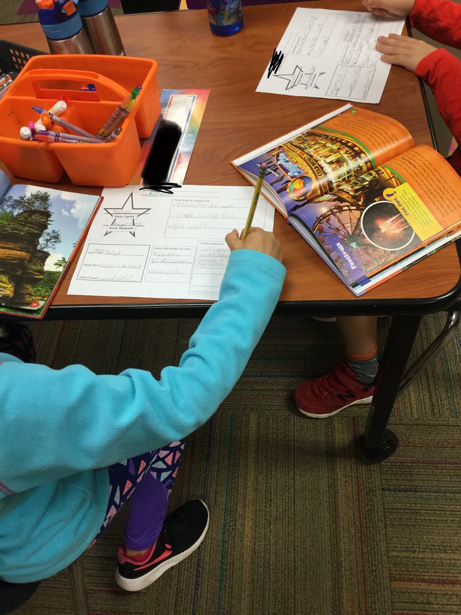 We are hard at work using non-fiction books to research about a state! #itsworthit
