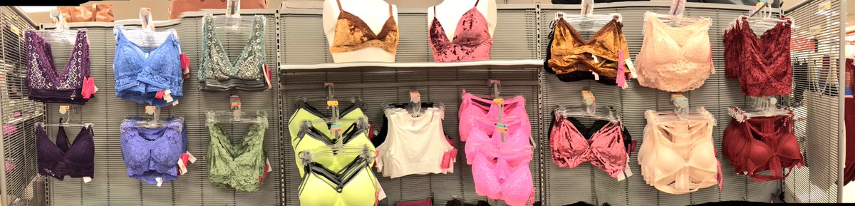 targetVM_erika's tweet image. Warm➡️Cool color story in intimates...❤️🧡💛💚💙💜 #VM #HolidayDomination #d170 @EricWunderle