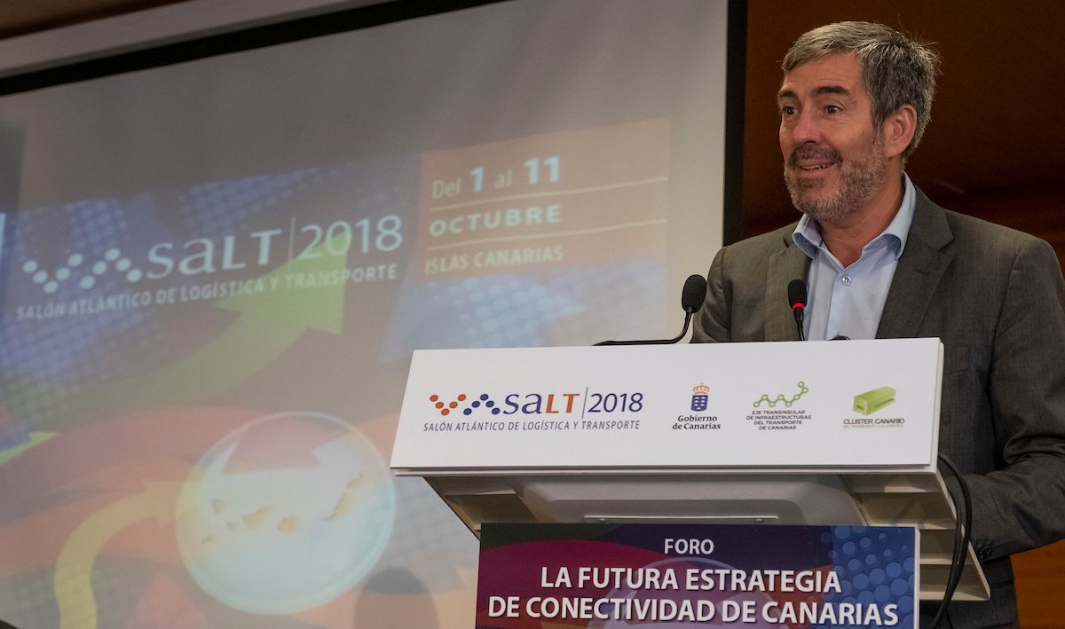 PresiCan's tweet photo. .@EquipoClavijo destaca la creciente proyección internacional de la economía canaria en la entrega del Premio Adán Martín 2018 a Naviera Armas

▫️Con la entrega de este galardón ha sido clausurada la VII edición de #SALT2018

+info ⤵️
https://t.co/v9oeTi0C4N https://t.co/9UdThINEy3