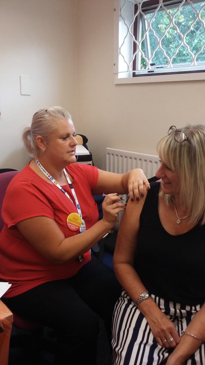 CovSchoolNurses's tweet photo. Peer Vaccination at Moathouse &amp; Charter for SWFT Employees 😃 https://t.co/JFdCXPnnWN