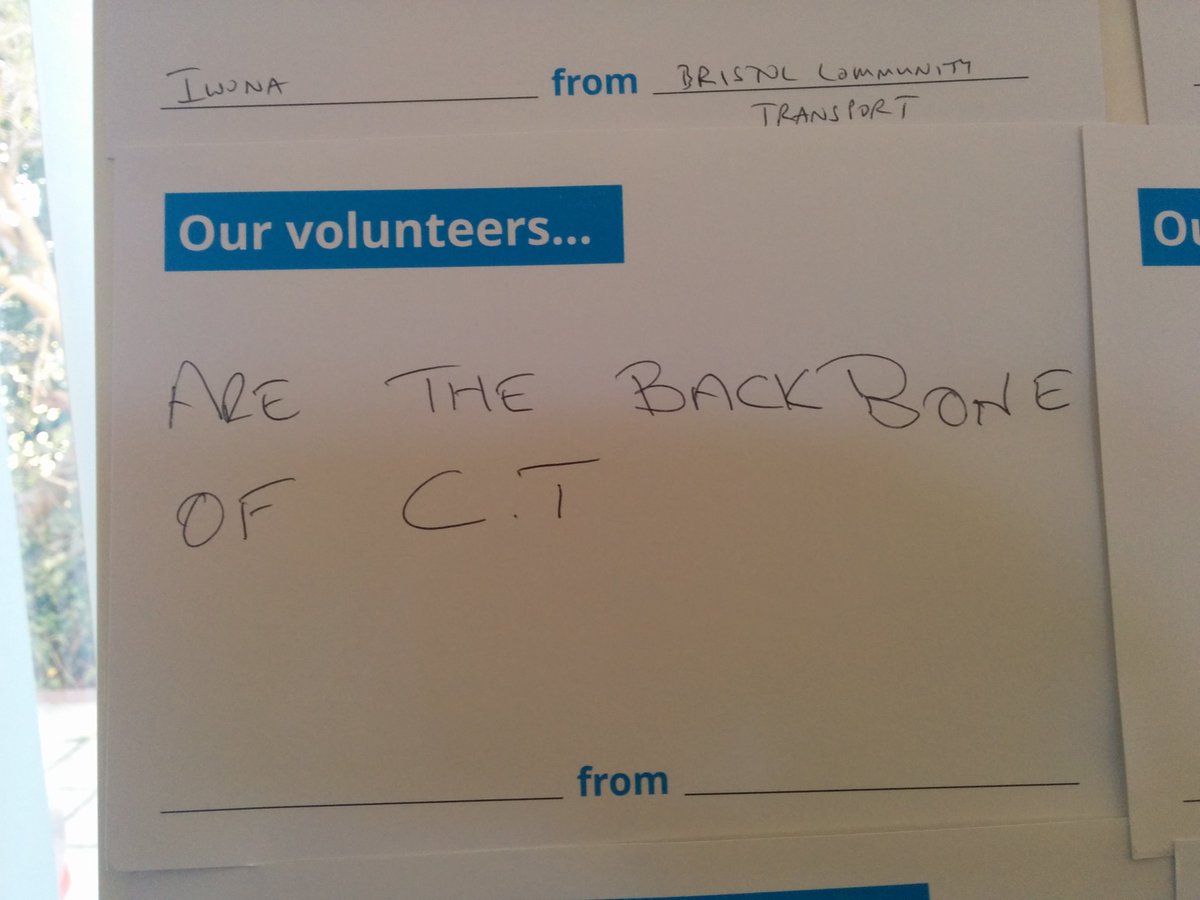 Com_Connexions's tweet photo. We had a great time at #CTARoadshow @CTAUK1 We'll be sharing some of the icebreaker answers over the next few weeks, starting with ' Volunteers are the background of #CommunityTransport ' We couldn't agree more! #WithoutCT https://t.co/Nwrz2e5jXp