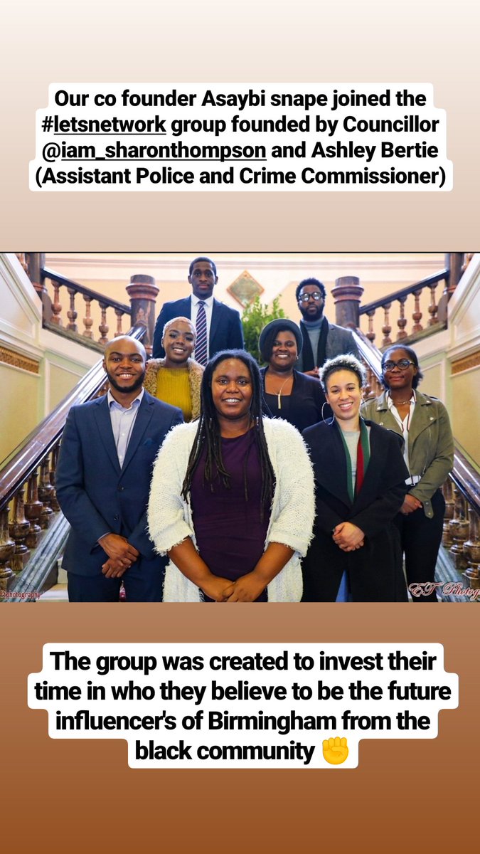 AsaybiSnape's tweet photo. Excited to be a part of the #LetsNetwork group. Gr8 meeting at the Council house yday. Look forward to seeing the opportunities this will bring forth in the future. #Politics #YOUTH #opportunity #Birmingham #leadership #BlackCommunity #keepitprogressive #keepitproductive https://t.co/aYFshydlgF