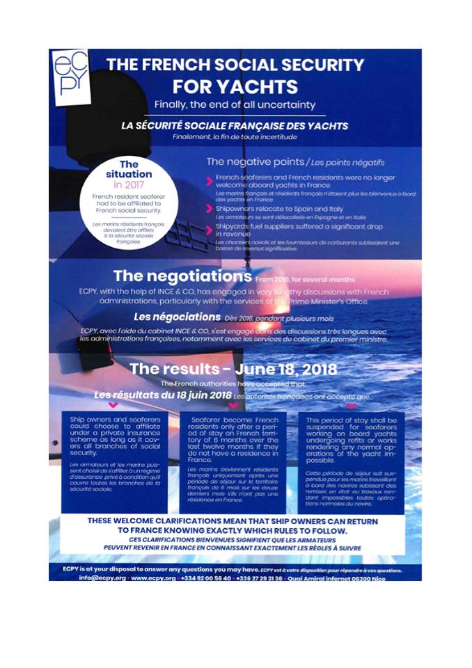 Some big news from <a href="/ecpy_info/">ECPY</a>!
Clear guidance on the rules around French Social Security for #yacht #crew