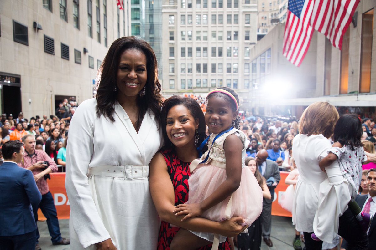 JennaSheinelle's tweet photo. International #DayOfTheGirl celebrations with our girls, their girls and @MichelleObama! 👯‍♀️ https://t.co/kssa4dK0K5