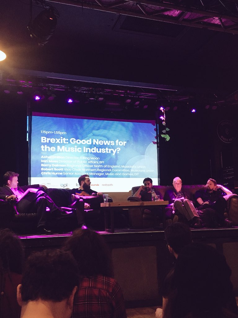 A very insightful Brexit Panel today at <a href="/yorkshire_forum/">YorkshireMusicForum</a> Convention from <a href="/bpi_music/">BPI</a> While the impact for music creators is still unknown, it’s great to hear what labels, <a href="/WeAreTheMU/">Musicians' Union</a> and other associations are doing to (hopefully) ease the pain.