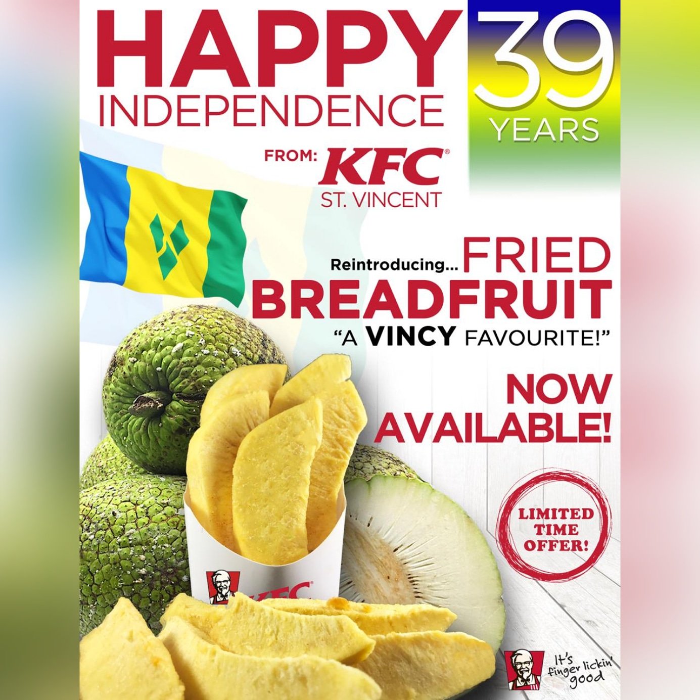 Download Kfc St Vincent On Twitter Happy Independence From Kfc For A Limited Time You Can Replace Regular Fries With Fried Breadfruit In All Meals Ripe Roasted And Fried To Perfection Get Yours