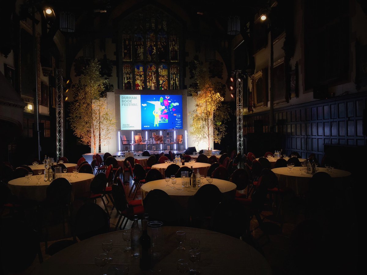 All set and ready for #gordonburnprize <a href="/durhambookfest/">Durham Book Festival</a> 📚#dbf18