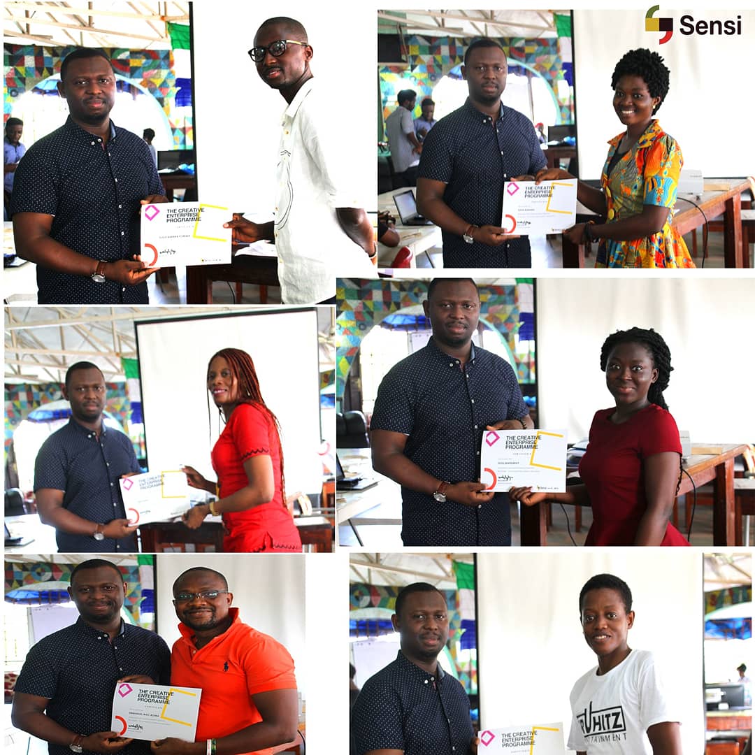 sensihub1's tweet photo. Final day of the #CreativeEnterpriseProgramme training  ends successfully with a grand certification. The programme is part of the British Council Creative Hubs Programme and Sensi's Firestarter Programme supported by Comic Relief and Indigo Trust. https://t.co/duD65aTOU5