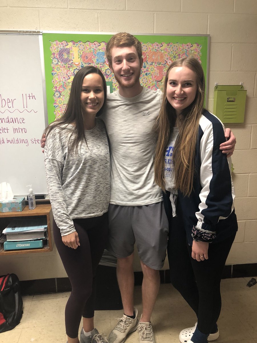 former member of the executive board in student council, Evan Gephart, came back to visit us today!!