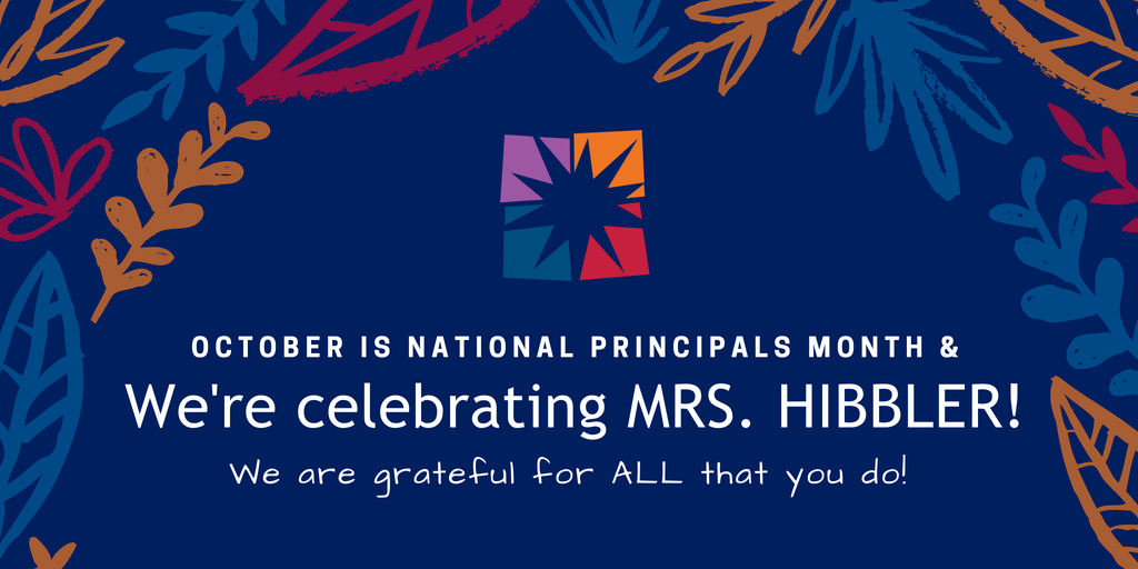 October is National Principals Month, and we have much to celebrate! Thank you to our amazing Director, Mrs. Hibbler! Share a message of gratitude or a memory for Mrs. Hibbler in the comments, we would love to hear from you!  #WeAreDistinctive  #ALLin