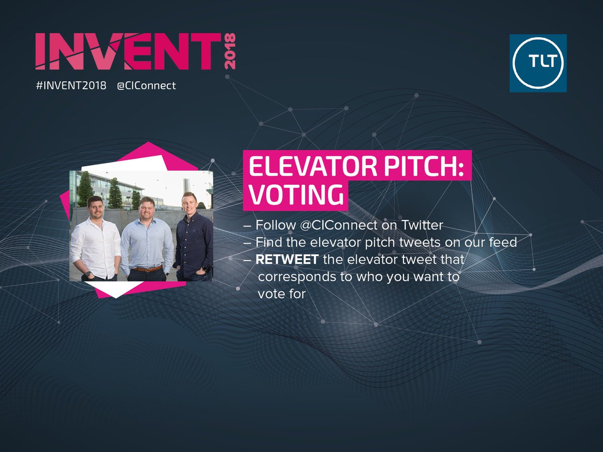 Elevator Pitch #Invent2018 sponsored by <a href="/TLT_LLP/">TLT LLP</a> - Retweet this tweet to vote for <a href="/overwatchapp/">Overwatch Research, a Benchling company</a>