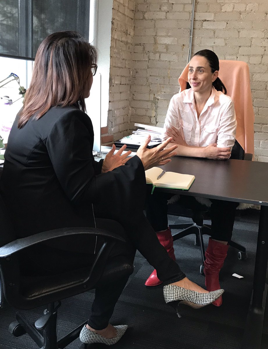 GrowOpportunity's tweet photo. .@GrowOpportunity editor Mari-Len De Guzman is sitting down right now with Alison Gordon, CEO of @48Nrth - a cannabis company catered to women. https://t.co/u5MDEIRVOw