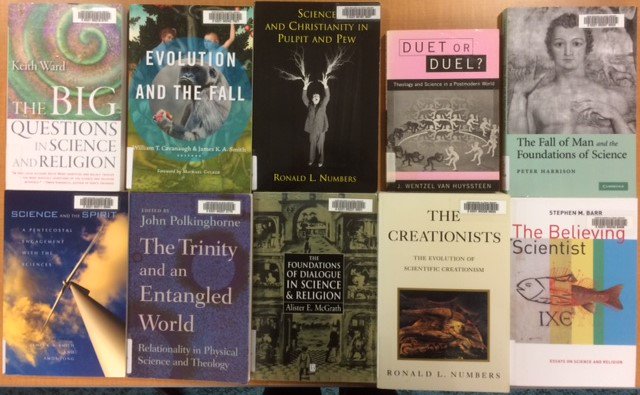 AllisonLibrary's tweet photo. We hope you have been enjoying the stimulating lectures put on by #RegentInterface. To coincide with the lecture series we have set up a new display featuring books exploring the engagement between Christianity and the sciences. Stop by and have a look! https://t.co/ccBptwWAuX