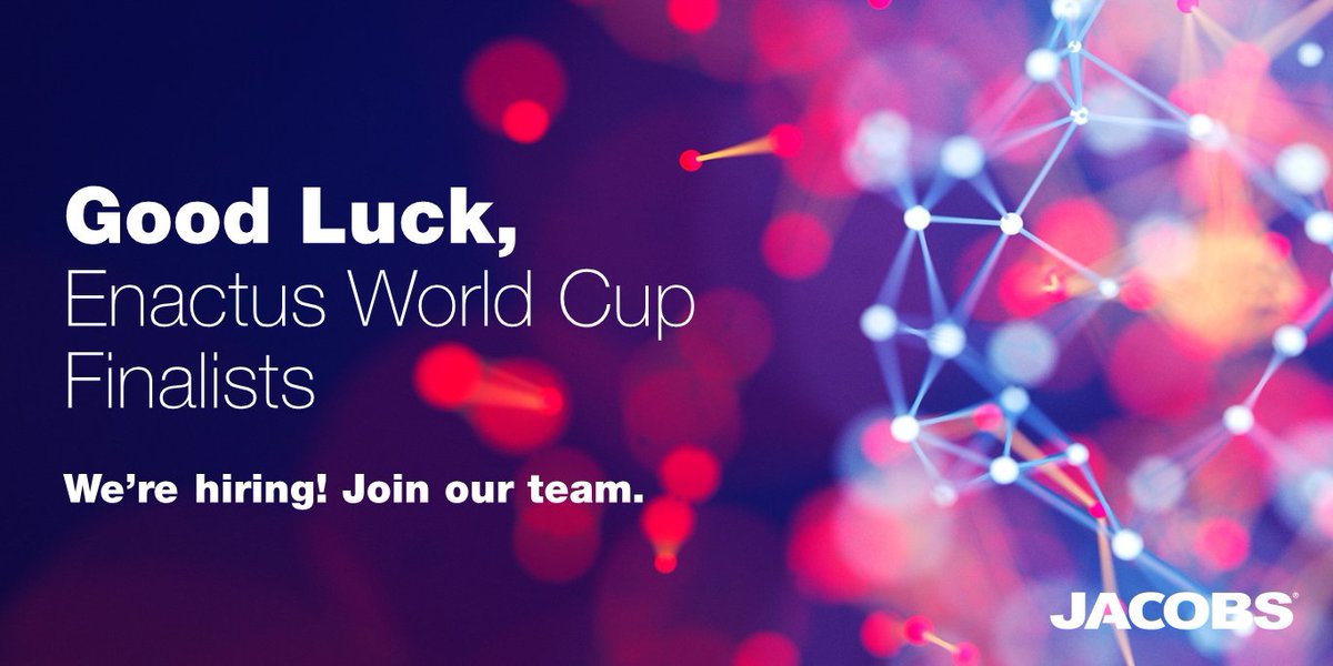 JacobsConnects's tweet photo. #OurFutureIs changing lives and delivering a more connected, sustainable world – like the 36 national champion teams competing for the @enactus World Cup: https://t.co/nQWSz0YldC #EnactusWorldCup #WeAllWin https://t.co/RQ8db8b14m