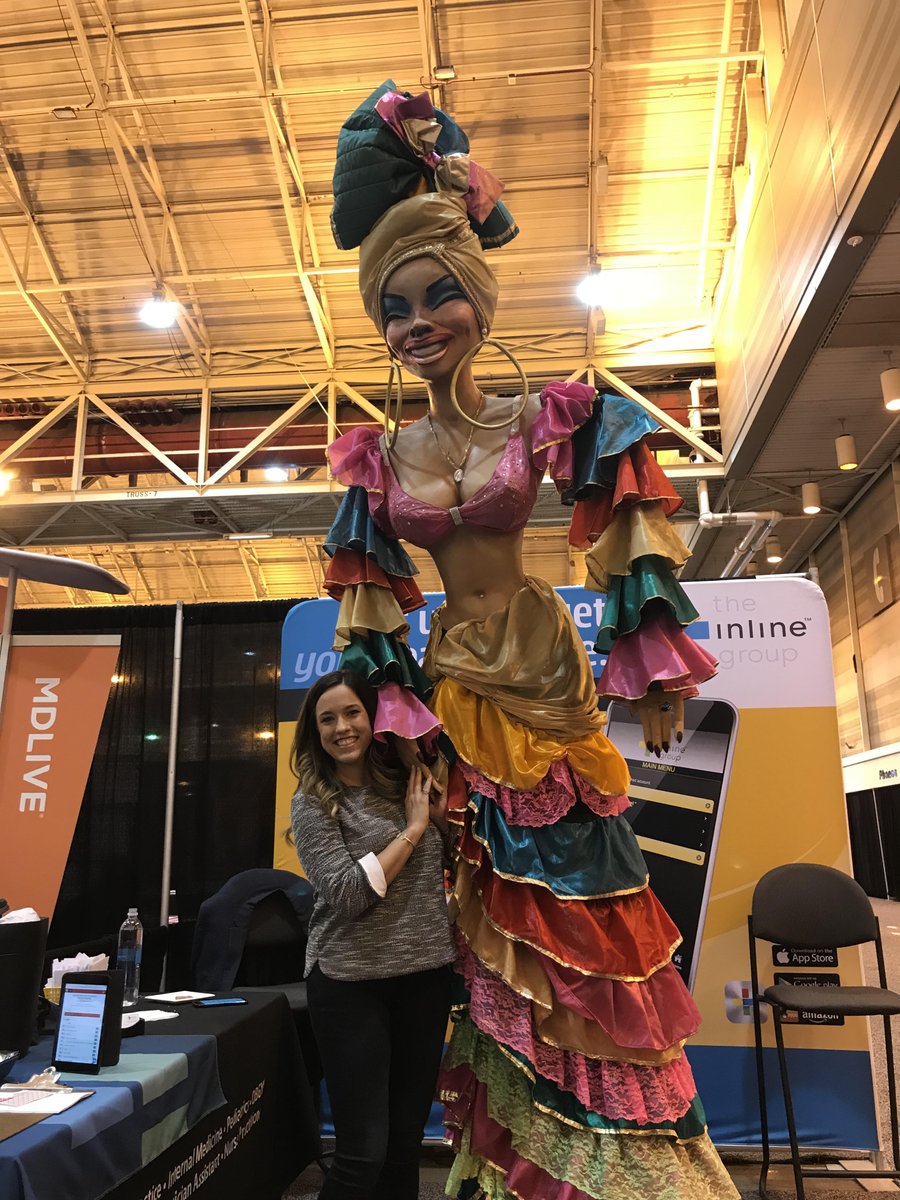 theinlinegroup's tweet photo. Jillian is having some fun today with attendees at AAFP FMX! Stop by booth #119 to learn how we can help you find the perfect job and take advantage of our special promotion for the day! #AAFPFMX #TIG @aafp https://t.co/Bj8JkRSFfa