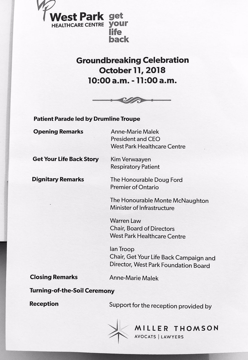DrazenBulat's tweet photo. Honoured to have attended the West Park Healthcare Centre Groundbreaking Celebration. Congratulations to having achieved this important milestone. @westparkhcc https://t.co/mxOeFtMTkK