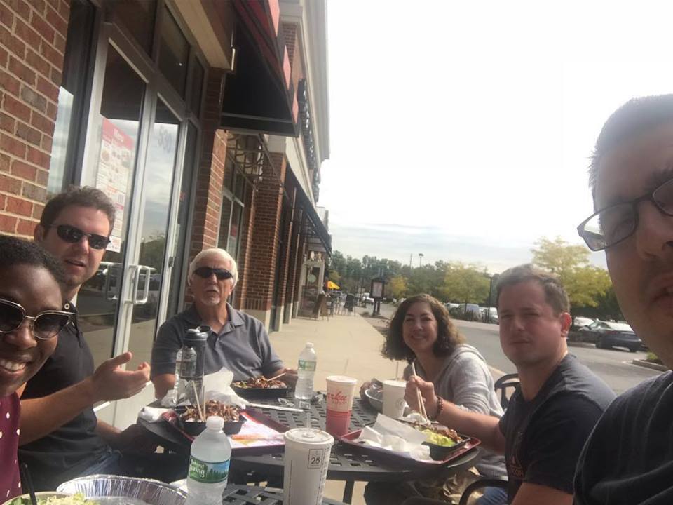 KipconINC's tweet photo. The best type of team building is done during lunch! ๐ฎ๐ฑ๐ฃ #chipotle #engineers #lunch #engineering #teambuilding #inspection #donttelljohnhispicisup #kipcon https://t.co/3osN50Ao47