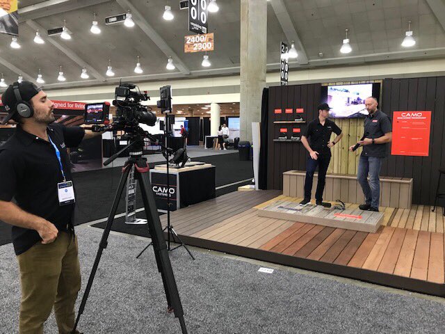 camofasteners's tweet photo. We would like to offer a heartfelt thank you to @MattRisinger and The Build Show for filming at our booth today! We were honored to share our products and new innovations with you! Your visit was one of the highlights of the show!
#camofasteners #thebuildshow #deckexpo2018 https://t.co/EmKrQ8KxsS