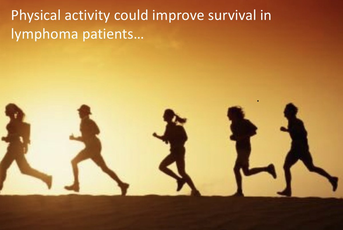priyankapophali's tweet image. 6/6
Higher PA among lymphoma pts @diagnosis &amp;amp; in 3-yr survivors is significantly associated with OS, LSS &amp;amp; EFS.

Increasing PA after diagnosis is significantly associated with improved OS &amp;amp; LSS.

PA is important in lymphoma survivorship. Intervention trials are needed!

#ExOncTC
