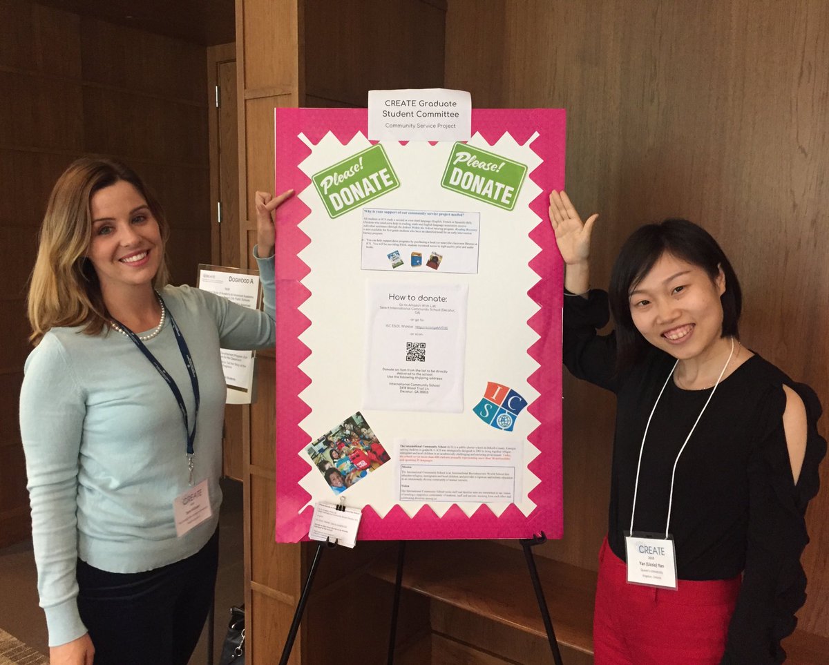 MissWilson3's tweet photo. Join us for the Q&amp;A Panel at 4pm at Dogwood A! Stop by and learn about GSC’s Community Service Project on your way in! @CREATEConsort #CREATEWM https://t.co/00v8uhu2B3