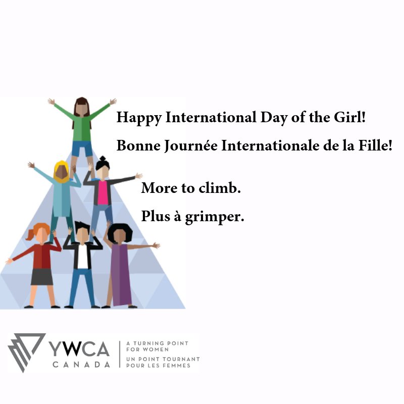 YWCA_Canada's tweet photo. We must invest in gender equity to address the needs of girls and unlock their full potential! At YWCA, we empower girls to achieve their dreams. To have an inclusive society, we must remove barriers and support girls to be successful in all facets of society! #DayOfTheGirl https://t.co/TXh3jwNHed