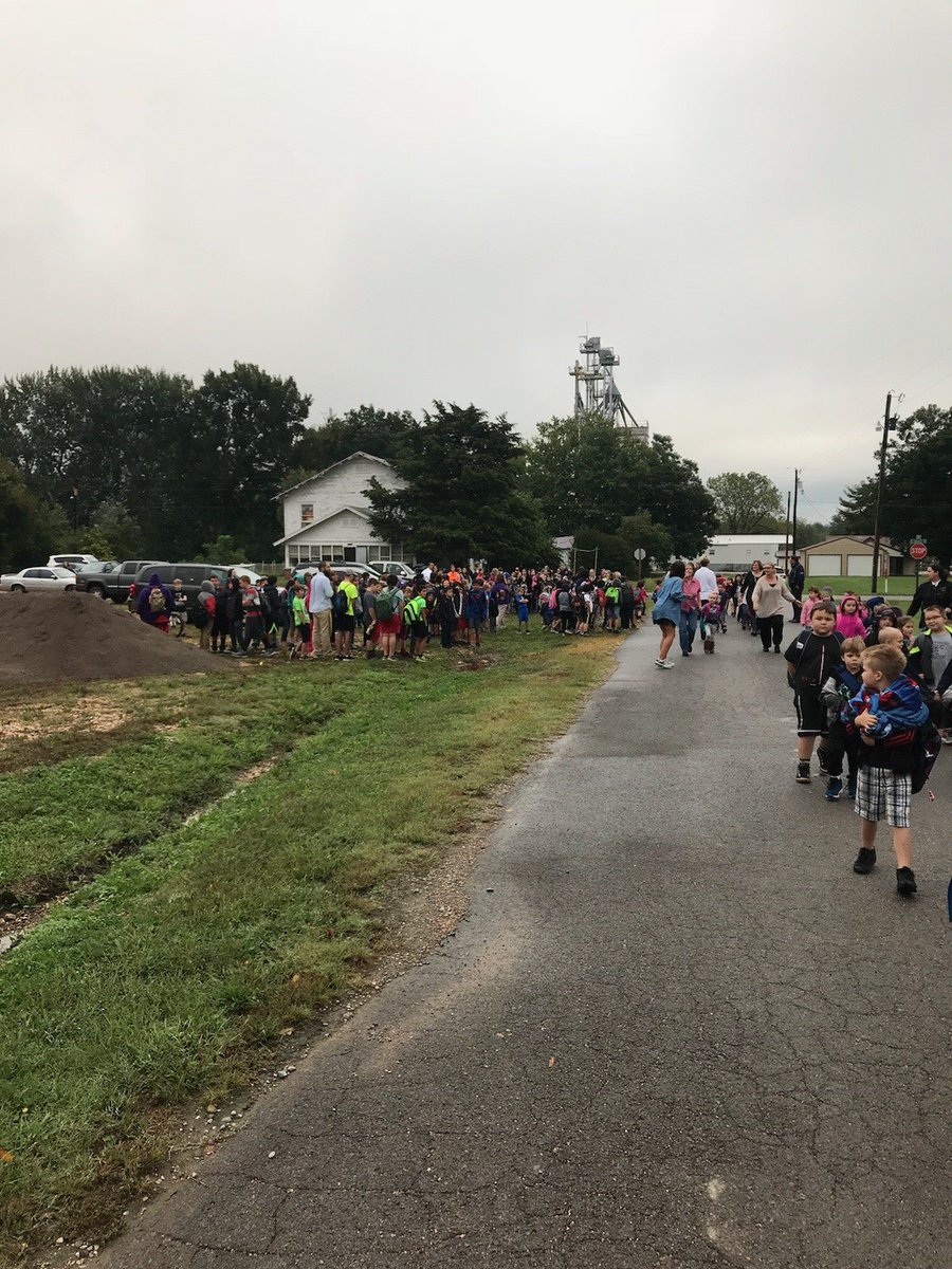 CherokeeNation's tweet photo. It was a great turnout for #CherokeeNation Public Health's #NationalWalktoSchoolDay events in Westville and Stilwell this week, despite the rain! Thanks to all of the #CherokeeNationHealth employees who made the day a success. https://t.co/A2ODA7j2vj