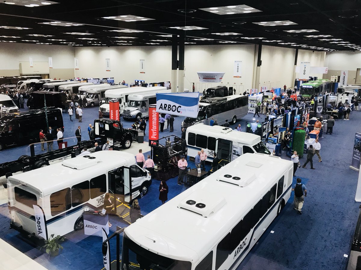 METROmagTweet's tweet photo. What did you miss at #BusCon2018? A bunch! Including talks about the latest in mobility and new offerings from @BYDCompany, @MCIcoach, @ForestRiverBus and more. https://t.co/Y6HbRr6ZeG https://t.co/Bvv0zBgaKr