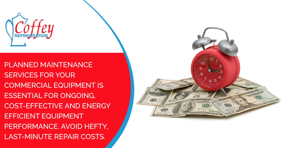 Coffey_ref's tweet photo. Planned Maintenance Services for your commercial equipment is essential for ongoing, cost-effective and energy efficient equipment performance. Avoid hefty, last-minute repair costs. https://t.co/Blom7KhKuh #refrigeration #commercialservices #HVAC #repaire https://t.co/024omhfGjR