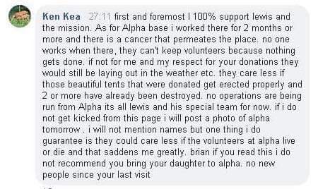 tamittorres's tweet image. Straight from a volunteer @VopReal #AlphaBase this is what happens to your donations! #VOPScam #OperationBackyardBrawl #EducateDontDonate