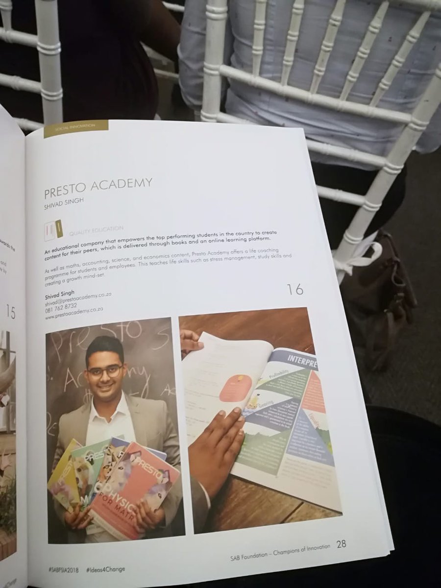 BerthaCentre's tweet photo. Congratulations to @BerthaCentre funded #socent Presto Academy for making the finals of #SABFSIA2018! #ideas4change https://t.co/YcbD0WyfFi