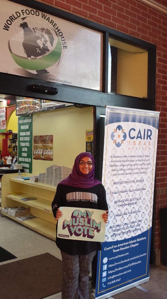 MPower_Change's tweet photo. On #DayOfTheGirl we celebrate the Muslim women who have fought for justice, equity, and a better future for us all — especially now, as we bring our #PowerToThePolls and register hundreds of Muslims across the country! #MyMuslimVote https://t.co/aPBxttfRmj