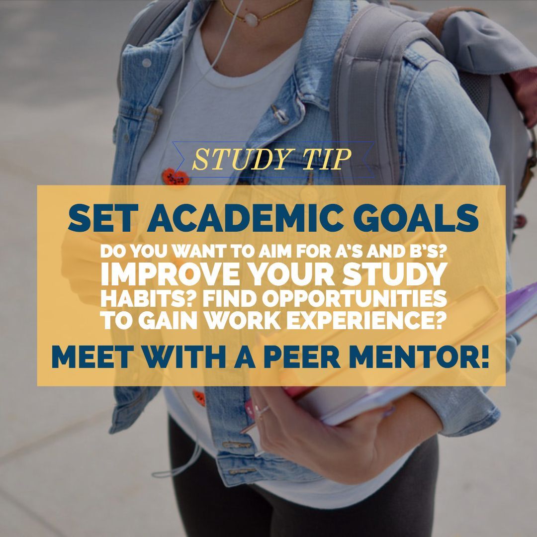 sjsusuccess's tweet photo. What are your goals for this semester? 📊 Think about what you would like to accomplish this semester at SJSU. How can you make the best use of your time on campus and off? Meet with a Peer Mentor to discuss them and create an action plan 📋 https://t.co/T7yCfvZhOD #SJSUSFS https://t.co/B5oQPrLKlg
