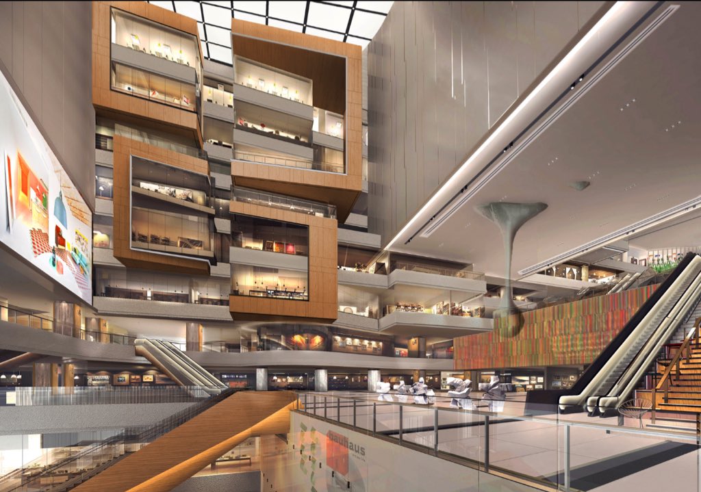 iadcenter's tweet photo. Before... and after. Inside the #iADCMall. Still on target, construction moves very quickly. So many pieces coming together for the iADC Complex. #beforeandafter #iadcenter #shenzhen https://t.co/dwQfKuYKkT https://t.co/cygzU8SjJA