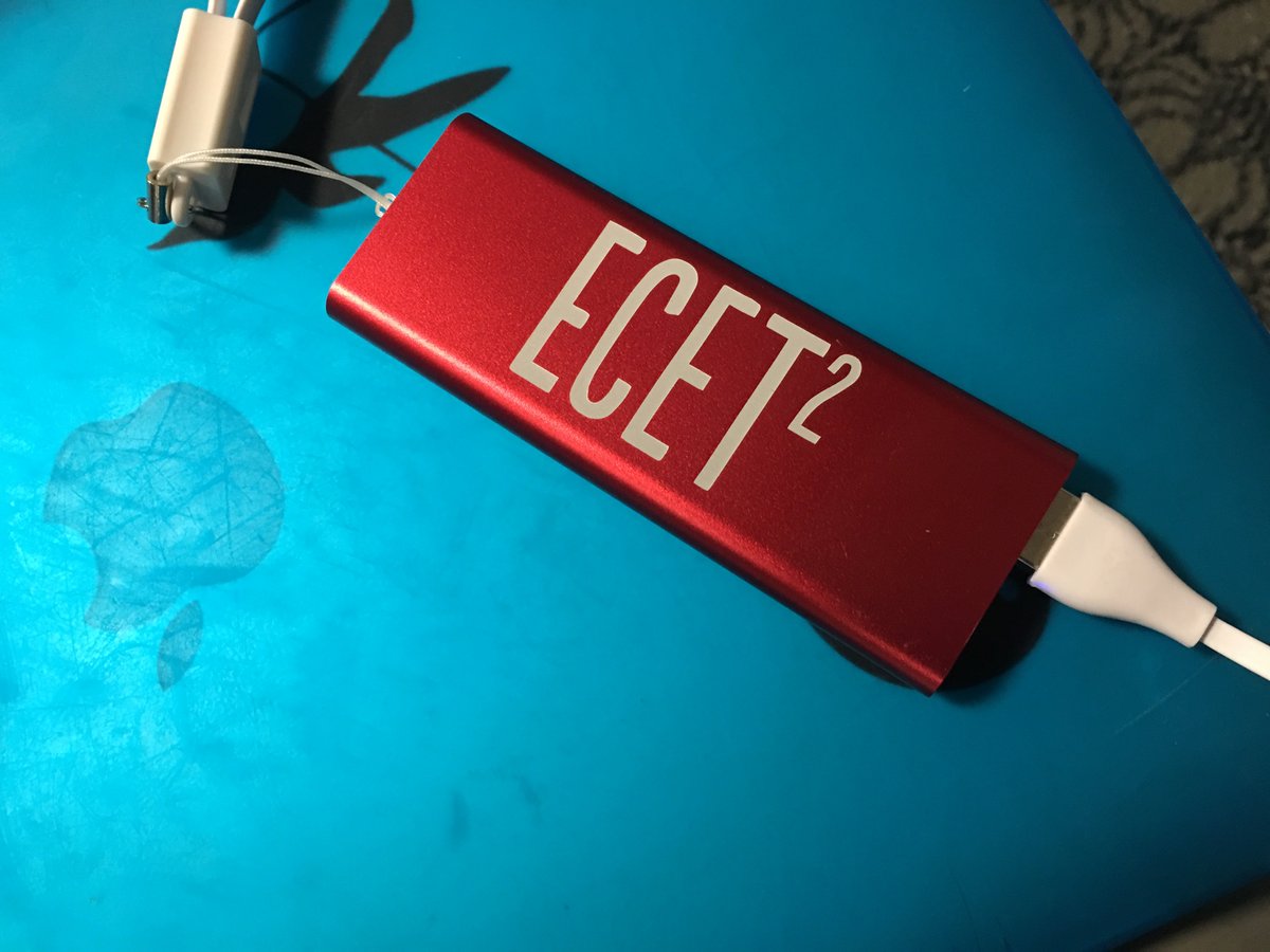 Ecet2Maine's tweet photo. #ECET2ME not only powers and inspires your teaching and learning. #ECET2ME literally powers you when you are running low at #ACTEM18! https://t.co/2jvo9v59X6