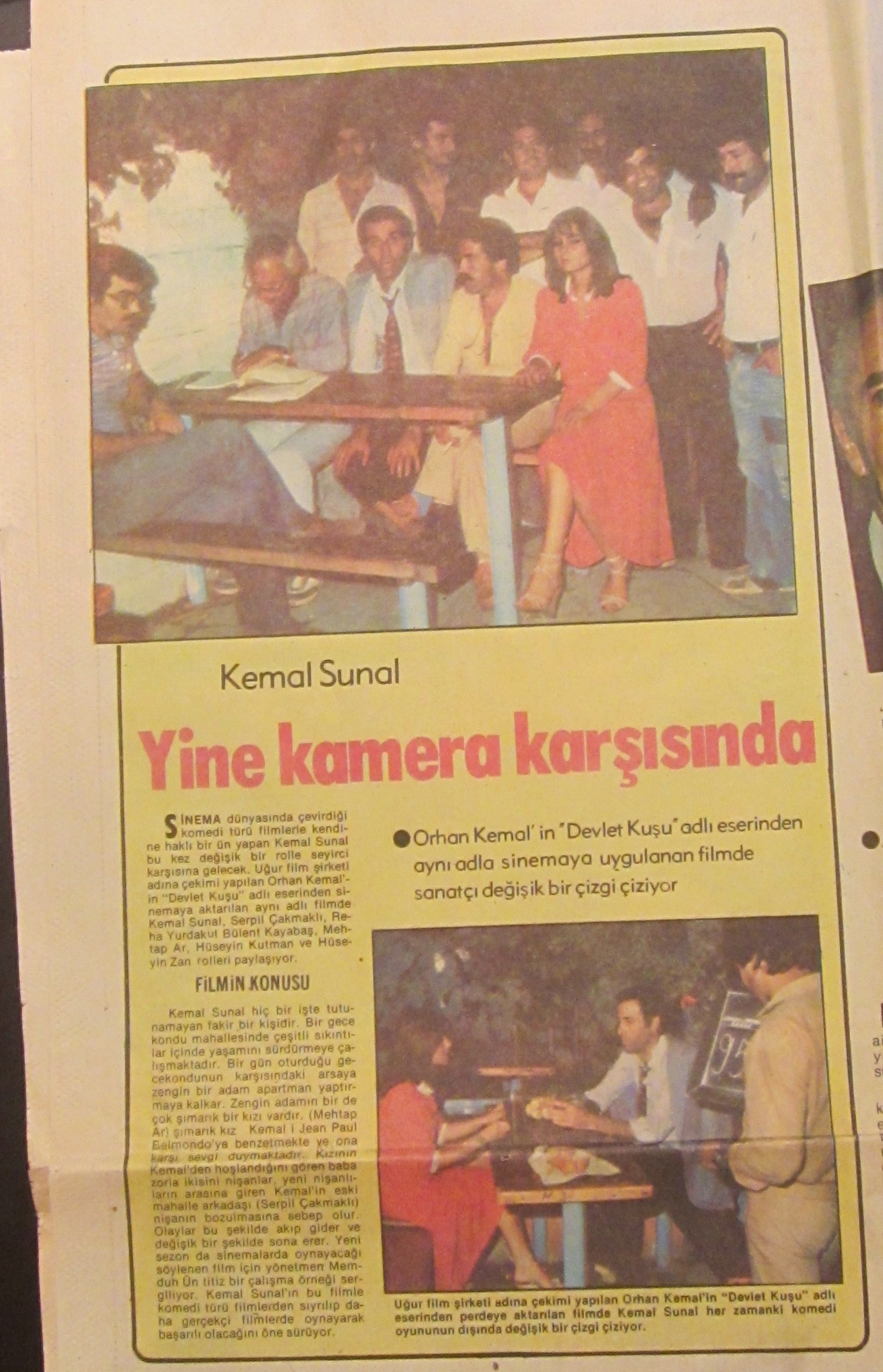 Nerede Cekildi On Twitter Kemal Sunal Haber 4 Arsive Devam 23 Temmuz 1980 Carsamba Kelebek Gazetesi Devlet Kusu Filminin Cekimleri Ile Ilgili Haber Tabii Ki Daha Once Hic Gorulmedigini Dusundugum Kemal Sunal Cekim