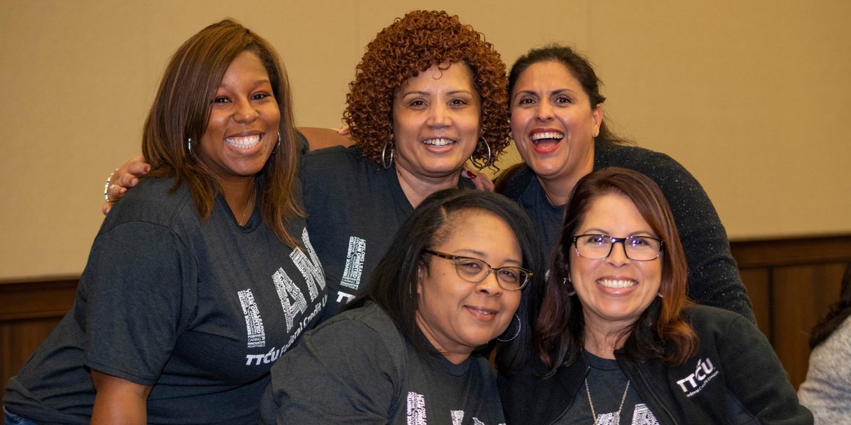ttcu's tweet photo. On a typical holiday, our employees are out enjoying their well-deserved time off. But this week, Columbus Day was all about #learning. Thanks to our volunteers, the great speakers and @tulsatech for making staff development day a huge success! #teamTTCU https://t.co/gikmrz74hx