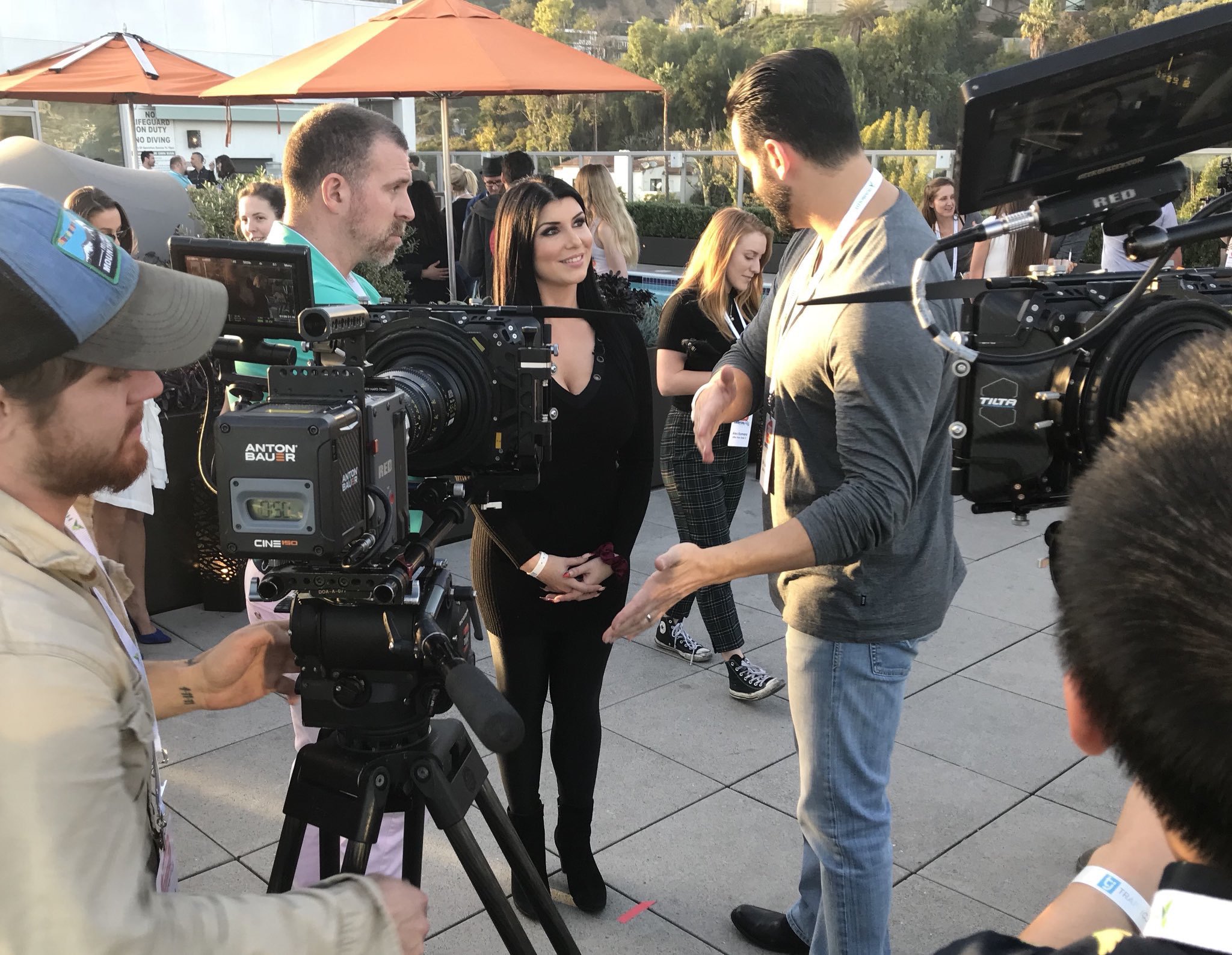 Karbonshark on Twitter: "#tbt interviewing @Romi_Rain during the @XBIZ convention at the Andaz