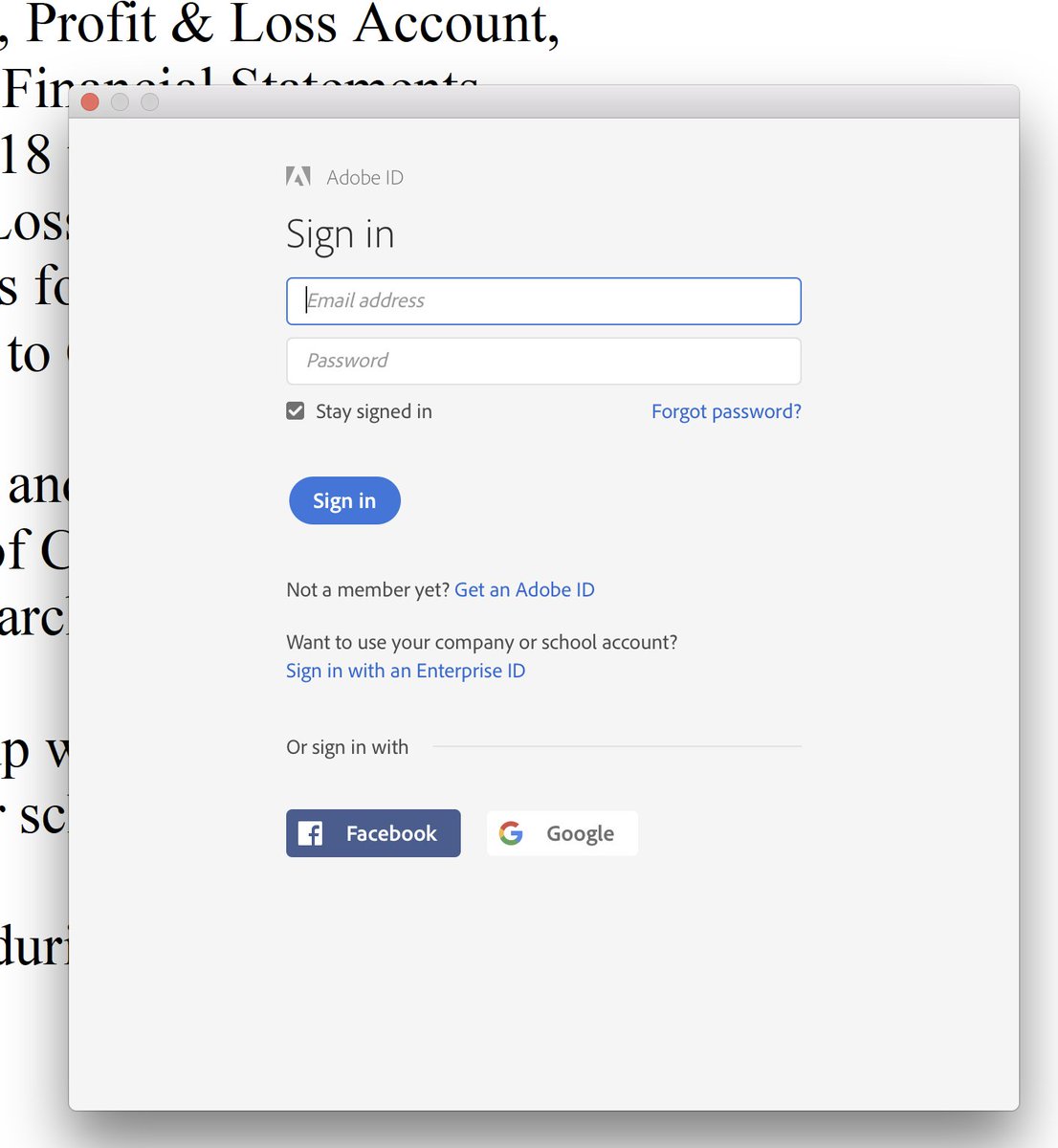 alexbloor's tweet image. Adobe Reader now insists I **sign in**  to read a PDF that I hold on my local computer.

Fuck off Adobe.

When you&apos;ve finished fucking off, pause for breath, and FUCK OFF again.

There is no &quot;do this later&quot;. There is no &quot;cancel&quot;. Even Quit is greyed out.

Force Quit -&amp;gt; Uninstall.