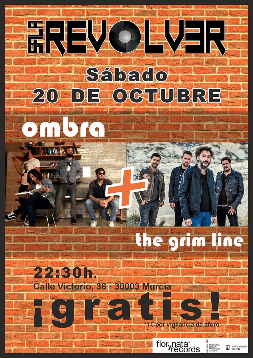 ¡Hola amigos! El sábado 20 de octubre actuamos en <a href="/SALA_REVOLVER/">SALA REVÓLVER</a> vendrán los amigos de @ombratheband desde Palma de Mallorca para acompañarnos en una noche espectacular, con cerveza y sobre todo mucha música! ¿Te apuntas? ¡Es gratis!
Más info en facebook.com/events/2962726…