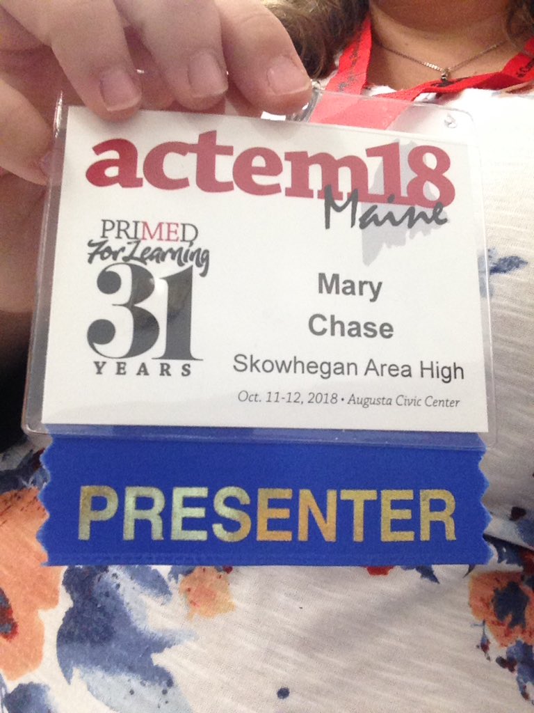 Mrs__Chase's tweet photo. Excited to be at #ACTEM18 and presenting for the first time tomorrow!  Technology-assisted formative assessment! https://t.co/uCyWu7TCPz