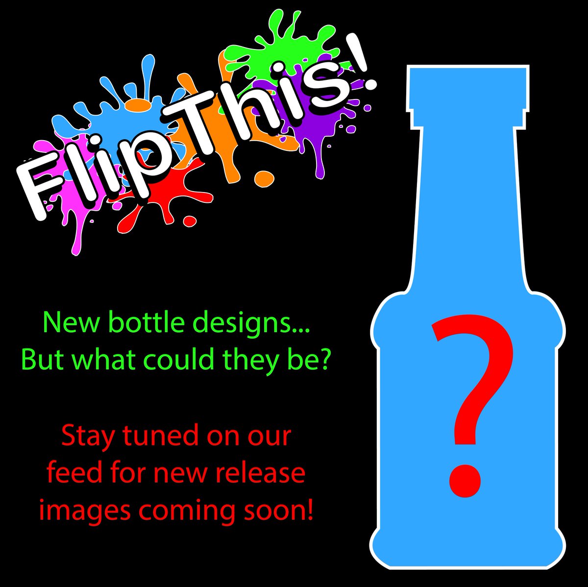flipthisgame's tweet photo. After much discussion we have finally come up with a new bottle design... but what could it be? Watch this space for the reveal tomorrow! 🤫🤨🤔🤩 #New #newgames #FlipThisGame https://t.co/rsnSduvL8y