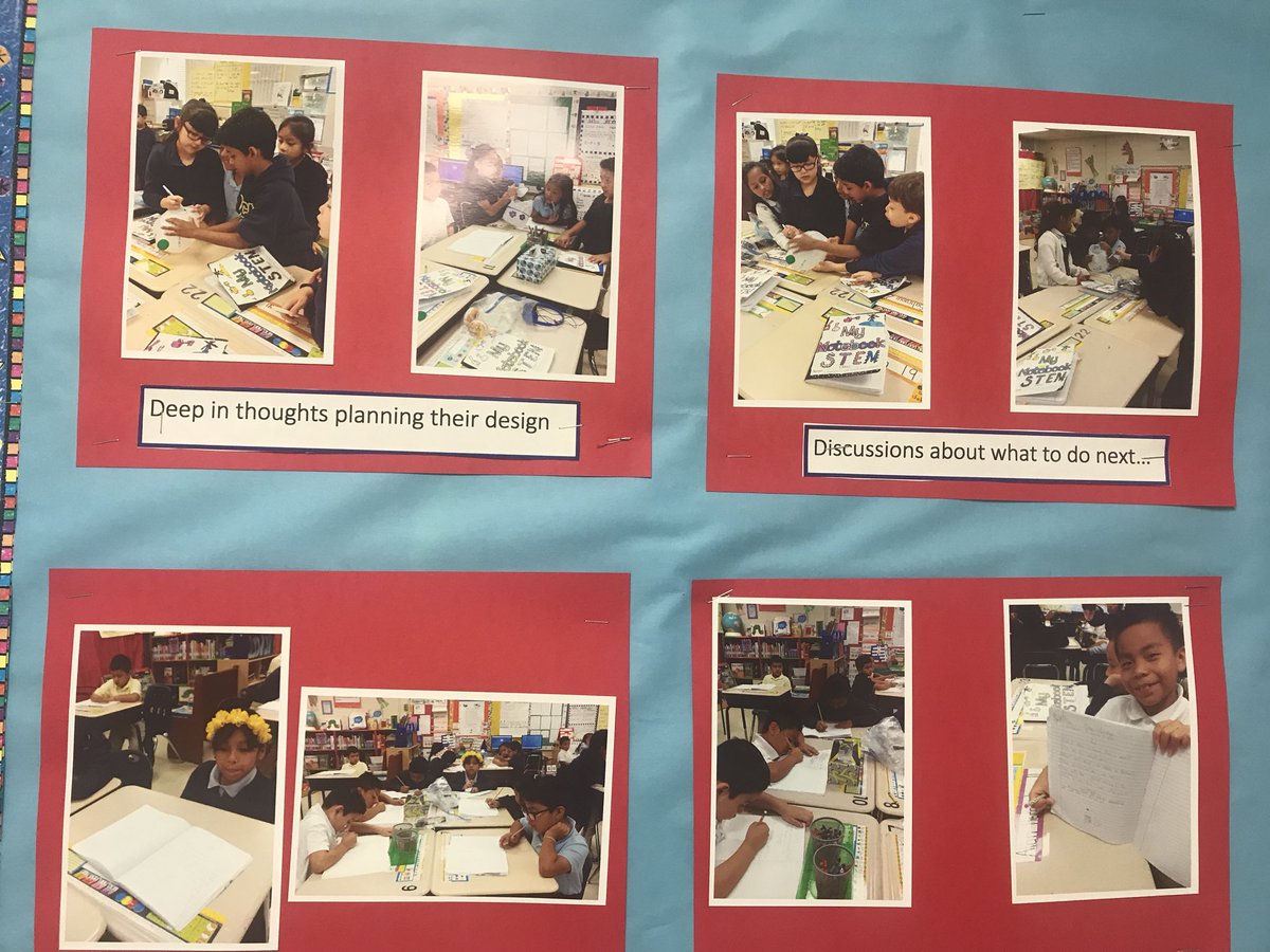OakcliffEagle1's tweet photo. While checking in on everyone, I just HAD to capture evidence of these great bulletin boards with student work and teacher commentary!! Way to go Oakcliff! #modeltheexpectation #studentfeedback @DCSDSTEM https://t.co/ociH0V61Tl