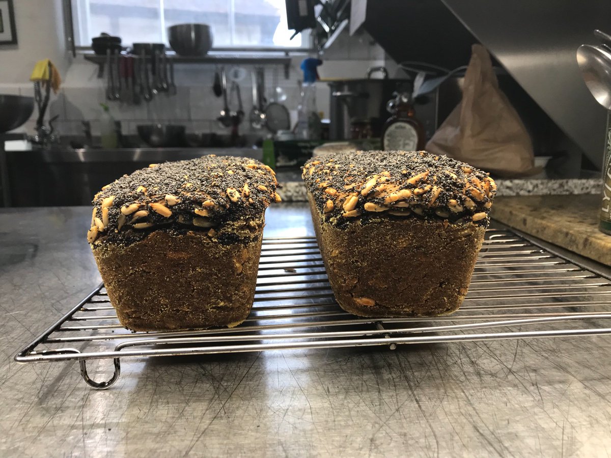 CC_gallery_cafe's tweet photo. Our freshly baked #glutenfree #vegan #sunflower &amp; #poppy #seed #bread ready to accompany our #gallery made soups. We also have a choice of spreads as follows unsalted dairy butter, goats butter &amp; vegan to suit your taste. https://t.co/K94UIpmJJV