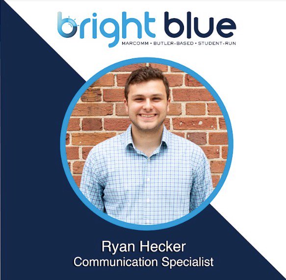 BUBrightBlue's tweet photo. Learn more about our Communication Specialist Ryan Hecker! As the wordsmith, Ryan composes creative content and text for all clients and brand news. #brightblue #makingbrandsbrighter https://t.co/KfamhfHQeQ